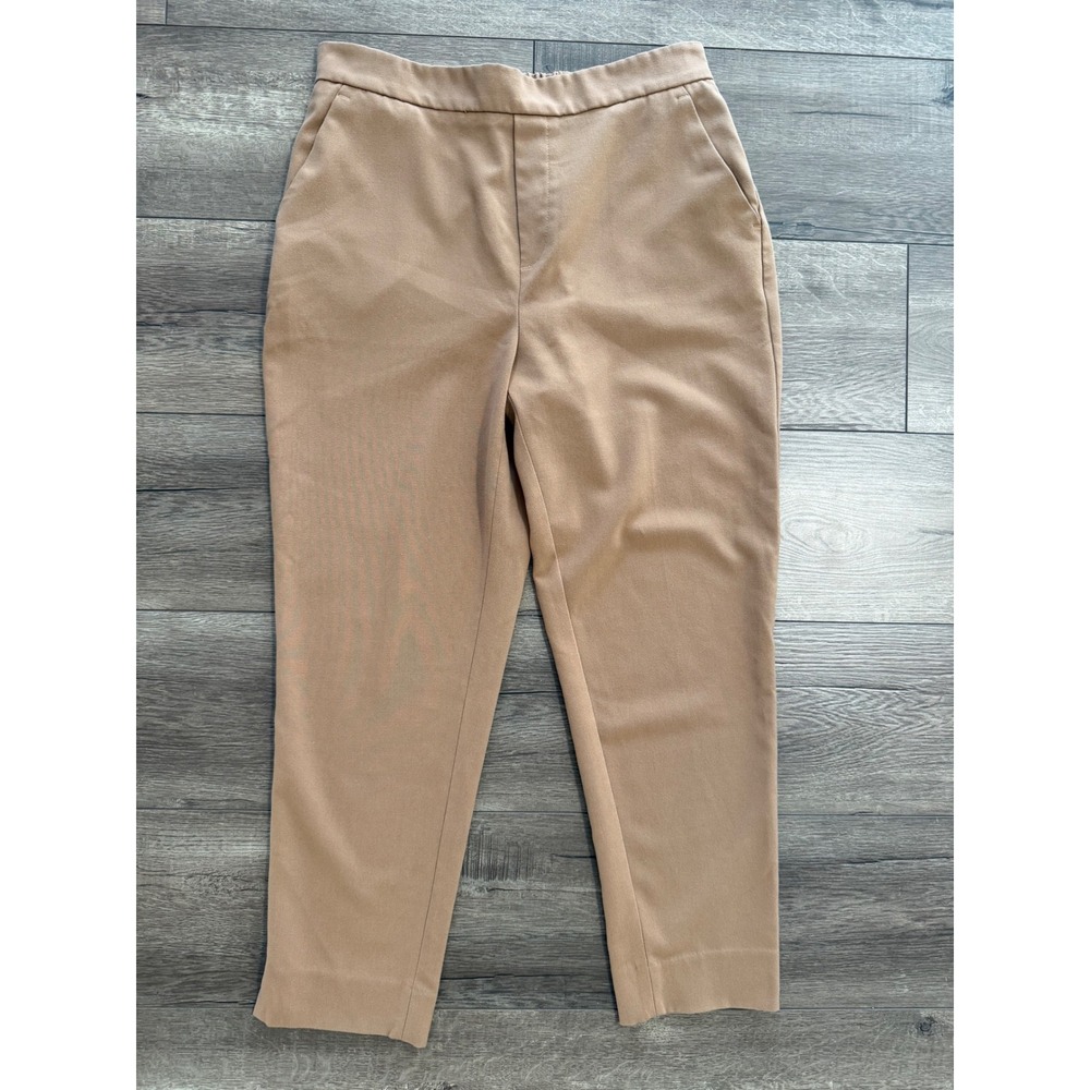 Banana Republic Women Tan High Waisted Cropped Trouser Pants Size 10
